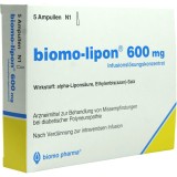 Soluție injectabilă Biomo Pharma Biomo-Lipon 600 mg, acid alfa-lipoic, 5 fiole
