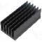 Radiator extrudat, aluminiu, 75mm x 36.8mm, neagra, FISCHER ELEKTRONIK - SK 657 75 SA