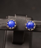 Cercei Din Argint Bleu (Albastru) cod ARG131C, Argintboutique