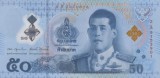 Bancnota Thailanda 50 Baht (2025) - P146 UNC ( polimer - vezi descriere )