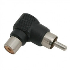 Prelungitor RCA 90°soclu RCA-fisa RCAexecutie plastic