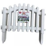 Gard Decorativ PVC ALB 4 segmente 56x40x2.5cm Total 2.24ml SB 100 DNC63527