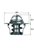 Termostat,Lichid Racire MAHLE TX 14 87D