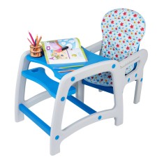 Scaun de masa Juju Eat&amp;amp;Play, Albastru