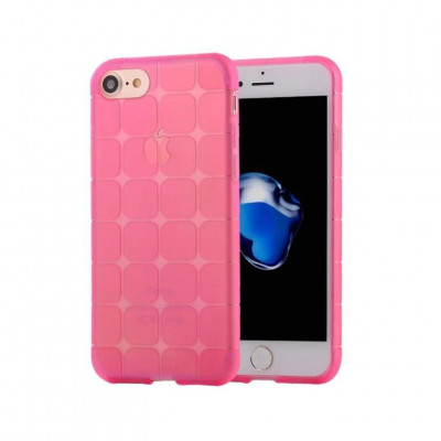 Husa Silicon Apple iPhone 6 iPhone 6s Cube Clear Pink foto