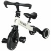 Tricicleta 3in1 Mini 67x47x51 cm, transformabila in bicicleta fara pedale, reglabila, roti din spuma, alb-negru Household NewTrend
