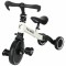 Tricicleta 3in1 Mini 67x47x51 cm, transformabila in bicicleta fara pedale, reglabila, roti din spuma, alb-negru Household NewTrend