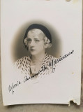 Foto MARIE MARINESCO 1934 Opera Romana Bucuresti semnatura 9 x 6,5 cm