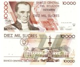 Ecuador 10 000 10000 Sucres 1999 P-127 UNC