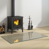Cumpara ieftin Placa de sticla pentru semineu Transparent 100 x 60 cm Sticla