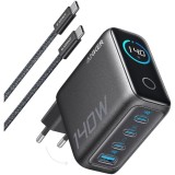 Cumpara ieftin Anker 140W , A ncarcator retea, 3A USB, C + USB, A, fast charge, LED, PD, gri , B2697GZ1