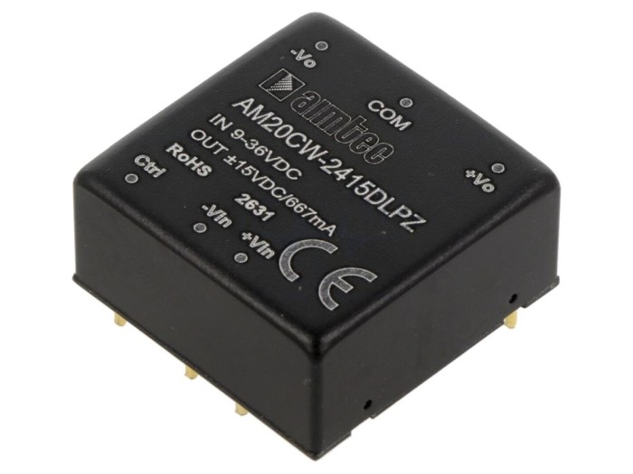 Convertor DC/DC 20W 15V -15V