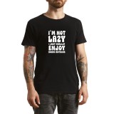 Tricou Barbati, cu mesaj haios urban, negru, marime M