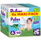 Scutece Pufies Fashion &amp;amp; Nature, Marimea 6 Extra Large, 13+ kg, 168 buc