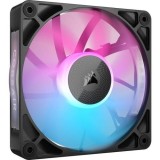 Ventilator Corsair iCUE LINK RX120 RGB, iluminare RGB, 120mm, 2100 rpm PWM, Extension Kit (Negru)