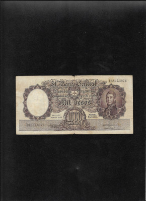 Rar! Argentina 1000 Pesos 1958(66) seria19897307 foto