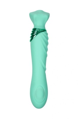 Vibrator Mermaids Extasy FairyGasm, 6 Moduri Vibratii, 6 Moduri Tapare, Silicon, USB, Verde foto