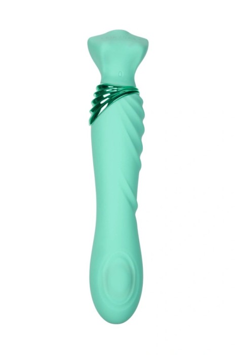 Vibrator Mermaids Extasy FairyGasm, 6 Moduri Vibratii, 6 Moduri Tapare, Silicon, USB, Verde