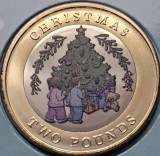 2 pounds 2023 Gibraltar, Christmas ,Bunc, Blister, tiraj 2500 ex., km#1914.1