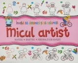 Micul artist. Profesii. Sporturi. Personaje din povesti. Invata sa desenezi si sa colorezi/***, Flamingo GD