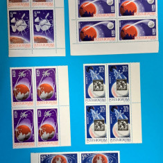 TIMBRE ROMANIA LP 619/1965 -COSMONAUTICA II- Bloc de 4 timbre- MNH