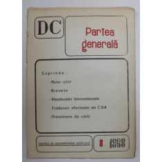 DC - DOCUMENTARE CURENTA - PARTEA GENERALA , NR. 8 , 1968