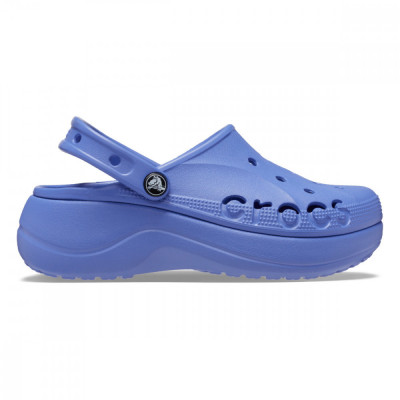 Saboți Crocs Baya Platform Clog Albastru - Lapis foto