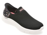 Cumpara ieftin Pantofi sport SKECHERS negri, GO WALK FLEX, din material textil