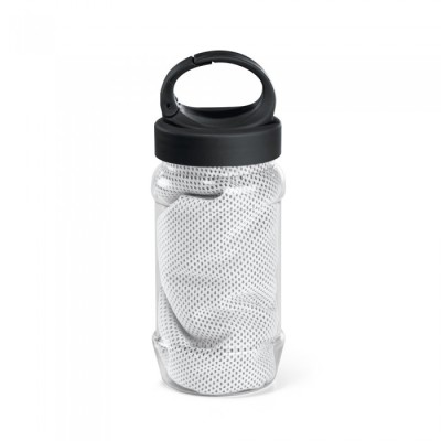 Set sticla cu maner, 440 ml si prosop sport 30 x 80 cm, gri foto