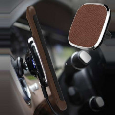 Incarcator Wireless Tip Suport Telefon Auto iPhone Samsung Huawei Pentru Ventilatie Magnetic NILLKIN MC016 Maro foto