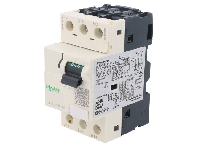 &Icirc;ntrerupător Motor 5.5kW 230-690V pentru Șină DIN IP20