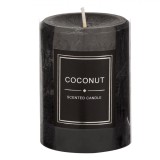 Lum&acirc;nare Parafină, Coconut, Negru, 7x9.5cm, Timp Ardere 36 Ore, Oem