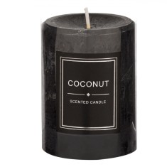 Lum&acirc;nare Parafină, Coconut, Negru, 7x9.5cm, Timp Ardere 36 Ore