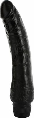 Vibrator Multispeed Penetraring Pleasures , PVC, Negru, 21 cm foto
