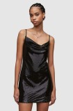 AllSaints rochie Haddi culoarea negru, mini, mulată