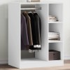 VidaXL Dulap, alb, 77x48x102 cm, lemn prelucrat
