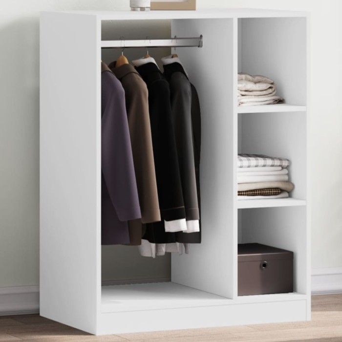 vidaXL Dulap, alb, 77x48x102 cm, lemn prelucrat