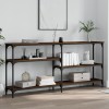 Gossi masuta consola, stejar maro, 160x29x75 cm, lemn prelucrat