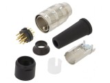 Conector M16 tată lipire pe cablu