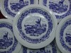 SET / SERVICIU 6 FARFURII INTINSE DIN PORTELAN POLONEZ