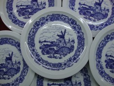 SET / SERVICIU 6 FARFURII INTINSE DIN PORTELAN POLONEZ