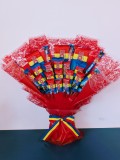 Buchet Ciocolata Dulciuri/ Buchet Ciocolata ROM/ Cadou orice eveniment, Cadou Craciun, Cadou Paste/ Cos CADOU/ SUVENIR Strainatate/ Suvenir ROMANIA