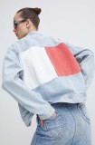 Tommy Jeans geacă din denim femei, de tranziție, oversized, DW0DW18331