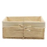 Coș Depozitare H&acirc;rtie / Metal / In 34X23,5X14 Cm &ndash; Crem | Organizatoare Baie