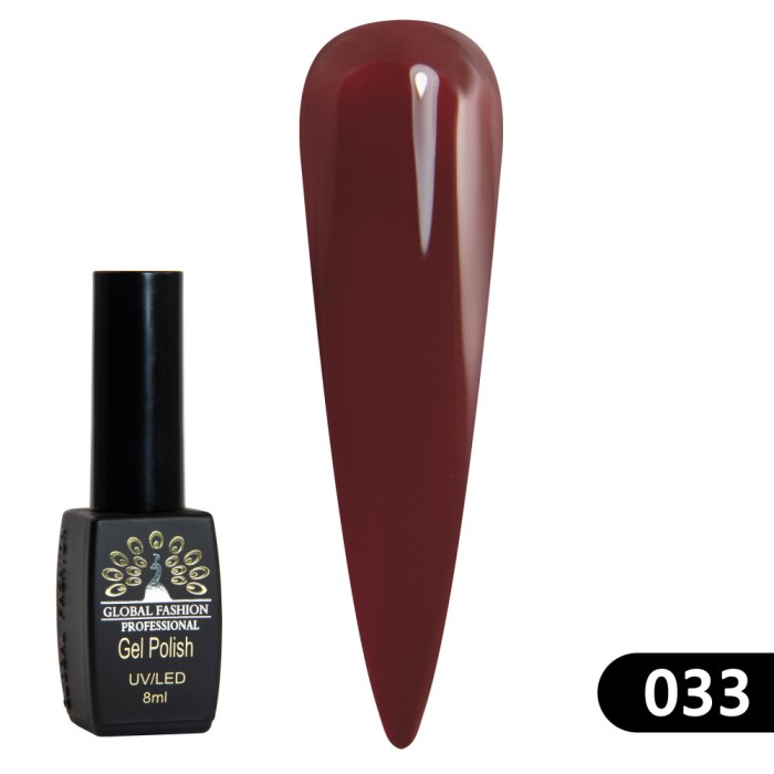 Oja semipermanenta Black Elite, Global Fashion 8 ml, 033