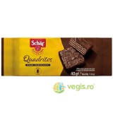 Napolitane Invelite in Ciocolata Neagra fara Gluten Quadritos 40g