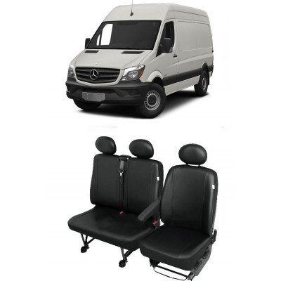 Huse scaun din piele MERCEDES Sprinter 3 locuri (2+1) 2007 - 2017 foto