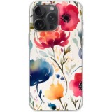 Husa personalizata pentru apple iphone 14 pro, magsafe atasare magnetica, antisoc, model floral 3