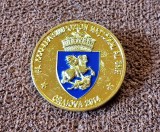 Insigna &bdquo;AL XXXII-LEA SIMPOZION NAȚIONAL AL SNR&rdquo; (Societatea Numismatică Rom&acirc;nă) CRAIOVA 2014