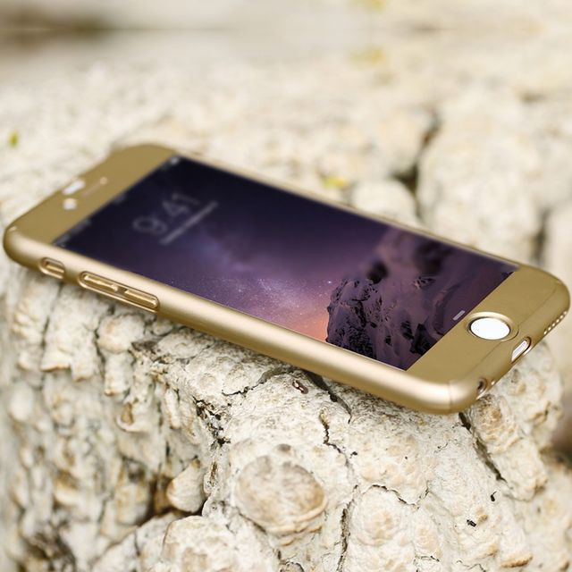 Husa Apple iPhone SE2 FullBody Elegance Luxury Gold acoperire 360 + folie sticla